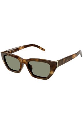 عینک آفتابی سبز زنانه UV400 Yves Saint Laurent - کد 814000537
