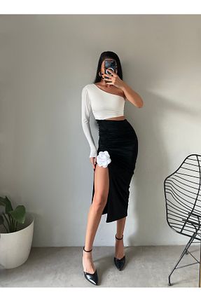 لباس مشکی زنانه بافتنی Alba - کد 872405332