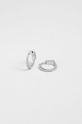گوشواره نقره سفید زنانه 925 عیار So Chic - کد 872412485