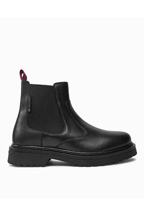 بوت / نیم بوت مشکی مردانه پاشنه تخت Tommy Hilfiger - کد 866075482