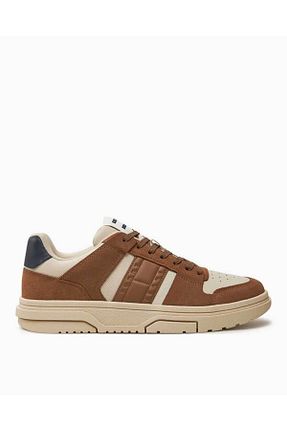 کفش اسنیکر قهوه ای مردانه بند دار Tommy Hilfiger - کد 872407104