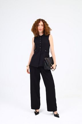 ست بالاتنه و پائین تنه مشکی زنانه Fitted Dilek Aydın Atelier - کد 872419839