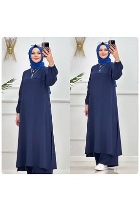 ست بالاتنه و پائین تنه حجاب سرمه ای زنانه Relaxed VALENS BOUTİQUE - کد 872426290