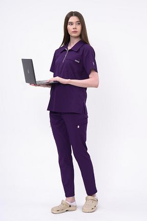 لباس کار بنفش Vistros Medikal - کد 863836523