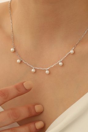 گردنبند نقره طلائی زنانه 925 عیار Nox Jewelry - کد 823607280