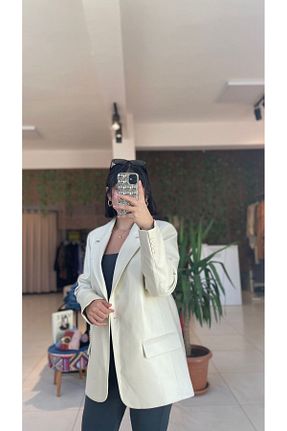 کت بلیزر زنانه چرم Mebus.butik - کد 872433010