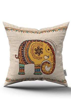 کوسن و روکش کوسن بژ لانه زنبوری میکرو Cango Home - کد 353530886