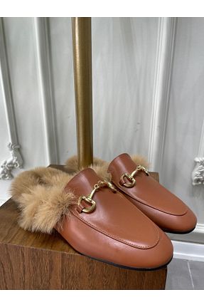 دمپائی بژ زنانه چرم مصنوعی MODA HASEN - کد 872436437