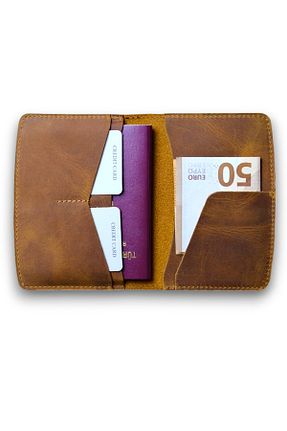 کیف پول قهوه ای مردانه سایز متوسط Modica - کد 710897148