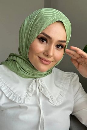 شال سبز زنانه پلی استر Madame Polo - کد 853433065