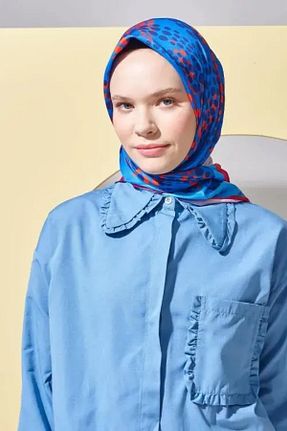 روسری سرمه ای پلی استر Madame Polo - کد 736988420