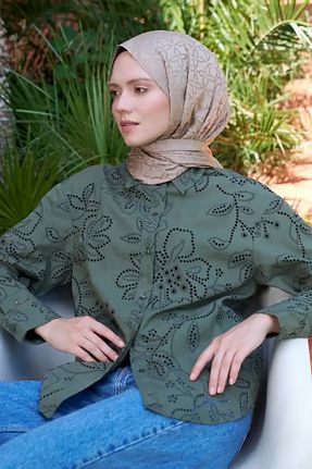 شال بژ زنانه پلی استر Madame Polo - کد 854056004