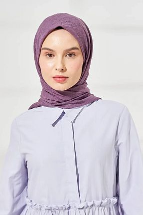 روسری بنفش پلی استر Madame Polo - کد 744301269