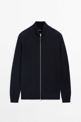 رویه سرمه ای مردانه پشمی Massimo Dutti - کد 872449319