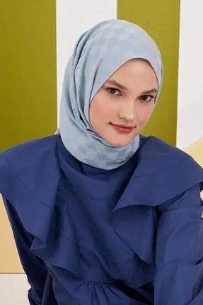 شال آبی زنانه پلی استر Madame Polo - کد 474818993