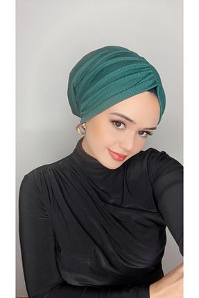 شال سبز زنانه پنبه ای OykumBone - کد 872476642