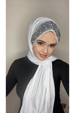 شال سفید زنانه OykumBone - کد 872471757