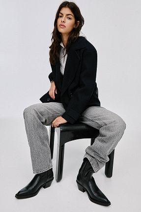 بوت / نیم بوت مشکی زنانه پلی اورتان Pull & Bear - کد 872470025