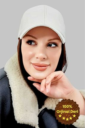 کلاه نباتی زنانه چرم خالص Trenderrs - کد 872475232