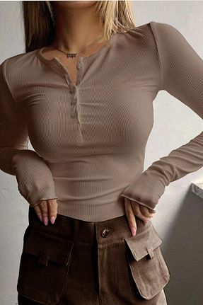 بلوز قهوه ای زنانه ساده Teenage Millionaire - کد 872474493