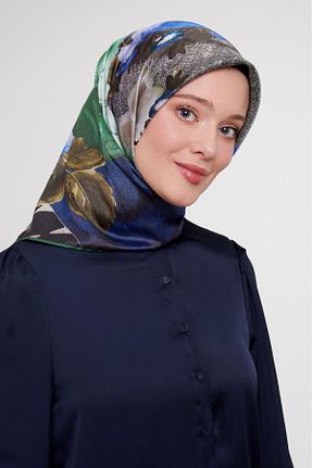 روسری خاکی پلی استر Levidor - کد 872507634