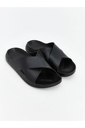 دمپائی سبز مردانه چرم مصنوعی LC Waikiki - کد 897077852