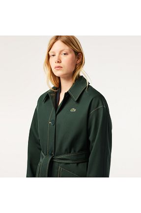 ترنچکت سبز زنانه بدون آستر Lacoste - کد 838637888