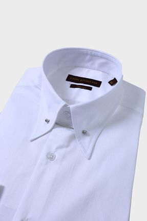 پیراهن سفید مردانه اسلیم فیت Kadir Büyükkaya - کد 840992862