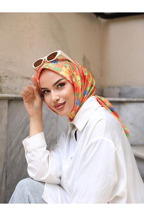شال رنگی زنانه پنبه پلی استر OykumBone - کد 872543891