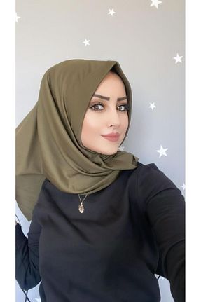 شال خاکی زنانه پنبه پلی استر OykumBone - کد 872541945