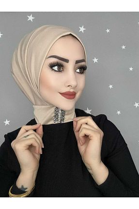 کلاه شنای حجاب بژ زنانه OykumBone - کد 872559683