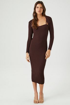 لباس قهوه ای زنانه بافتنی Forever 21 - کد 872564677
