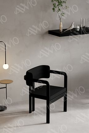 صندلی آشپزخانه مشکی فلزی Avvio - کد 872568317
