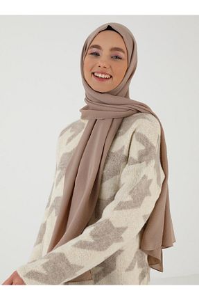 شال بژ زنانه پلی استر Tuva Şal - کد 84083744