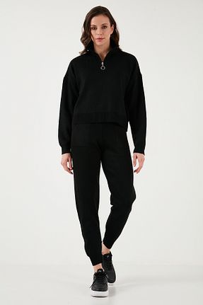 ست بالاتنه و پائین تنه مشکی زنانه تریکو Fashion Friends - کد 872722317