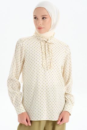 بلوز حجاب نباتی زنانه رگولار Tuğba - کد 872887467