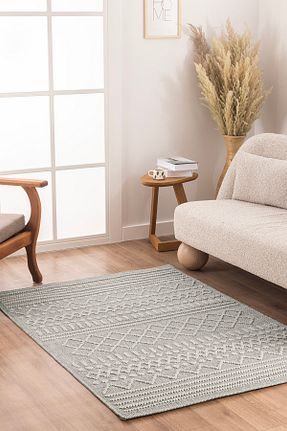 فرش طوسی قابل شستشو Koza Halı - کد 746062367