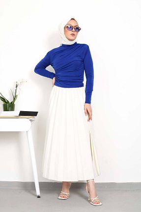 بلوز حجاب سرمه ای زنانه رگولار İmajButik - کد 651547514