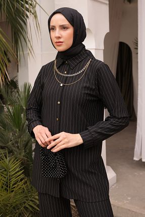 ست بالاتنه و پائین تنه حجاب مشکی زنانه رگولار İmajButik - کد 754601995