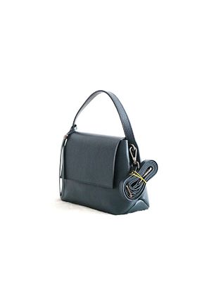 کیف دوشی سرمه ای زنانه چرم خالص Canpellini - کد 872912245