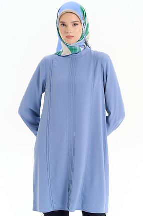 تونیک حجاب آبی رگولار Tuğba - کد 872910950