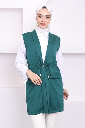 جلیقه حجاب سبز زنانه رگولار İmajButik - کد 839443169