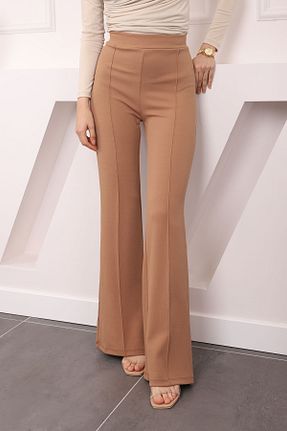 شلوار حجاب قهوه ای زنانه مخلوط پلی استر İmajButik - کد 835706436