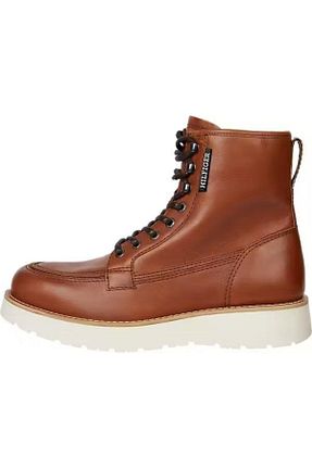 بوت / نیم بوت قهوه ای مردانه چرم خالص Tommy Hilfiger - کد 872931773