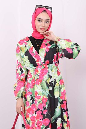 لباس حجاب مشکی زنانه رگولار İmajButik - کد 833037395