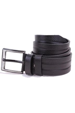 کمربند مشکی مردانه چرم خالص DAGOSTER - کد 869955807