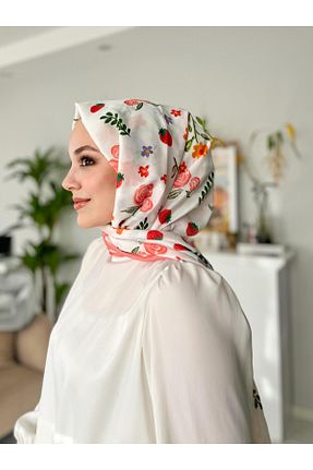شال صورتی زنانه پلی استر başörtü dükkanı - کد 872940572