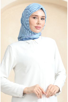 روسری سرمه ای 90 x 90 sefamerve - کد 872943520