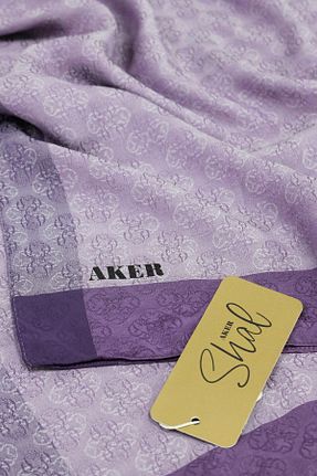 شال بنفش زنانه پلی استر Aker - کد 872959624
