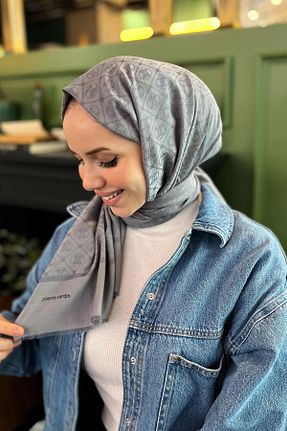 شال طوسی زنانه پلی استر Pierre Cardin - کد 812229212